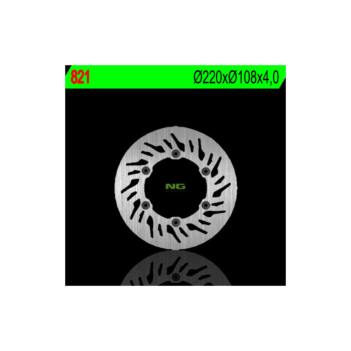 NG brake disc rear GAS GAS 125 / 200 / 250 / 400 / 450 / 515 (220X108X4) (6X6,5mm)