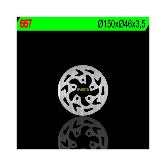NG brake disc rear GAS GAS 50 EC / TXT (150X46X3.5)