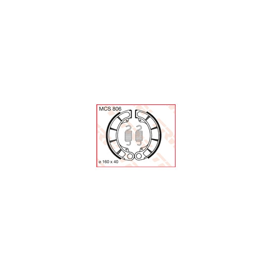 TRW LUCAS drum brake pads (160X40mm) (H343)