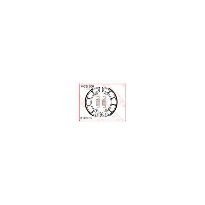 TRW LUCAS drum brake pads (160X40mm) (H343)