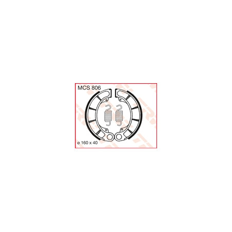TRW LUCAS drum brake pads (160X40mm) (H343)
