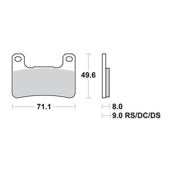 SBS stabdžių kaladėlės KH379 TRACK&SPORT SINTER auksinės spalvos tinka: SUZUKI GSX-R 600 / 750 / 100 / 1300 priekis (REPLACES TH