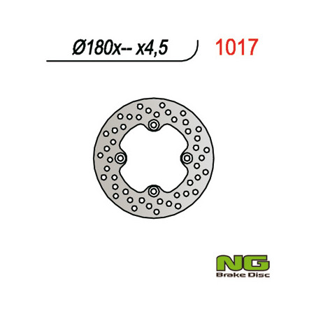 NG brake disc rear CAN-AM (BOMBARDIER) 330 / 400 / 650 / 800 03-07 (180X-X4,5)