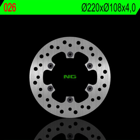 NG brake disc front GILERA CANNIBAL50 '96-98, RT FUN 50 '90-94, SURFER 50 '99-02, (220X108X4,0mm) (6X6,5mm)