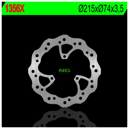 NG brake disc front PEUGEOT SPEEDFIGHT 50 '09-'14 (215X74X3,5) (3X8,5mm) WAVE