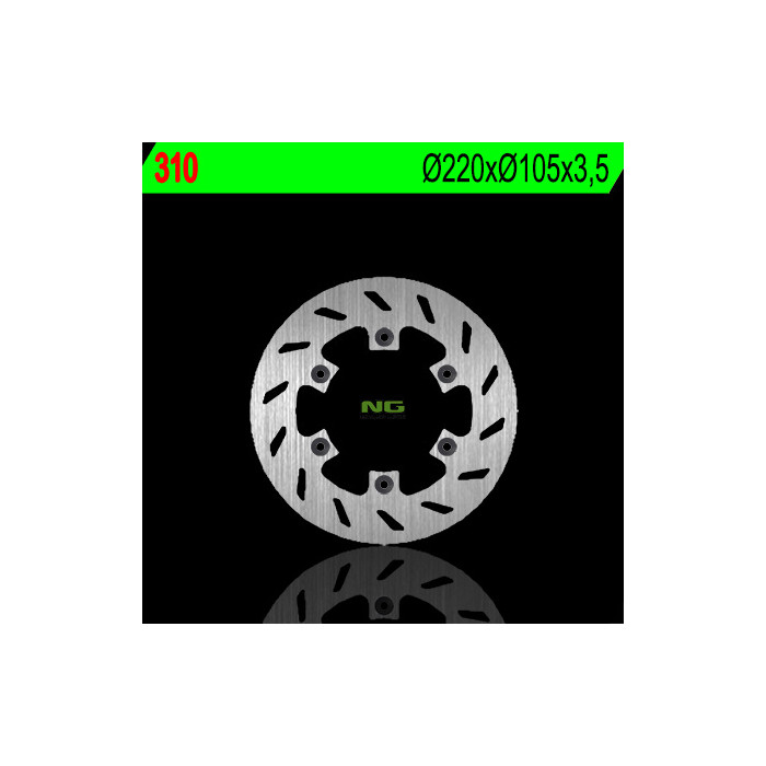 NG brake disc front RIEJU 50 RS1 '97-'98, MALAGUTI 50, rear BETA RR 50 / 125 (220X105X3,5) (6X6,5mm)