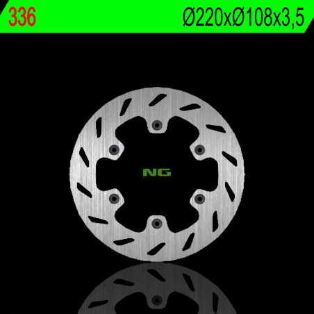 NG brake disc front RIEJU DRAC 50 93-99 RR 50, PEUGEOT 50 XP6 02 (220X108X3,5mm) (6X6,5mm)