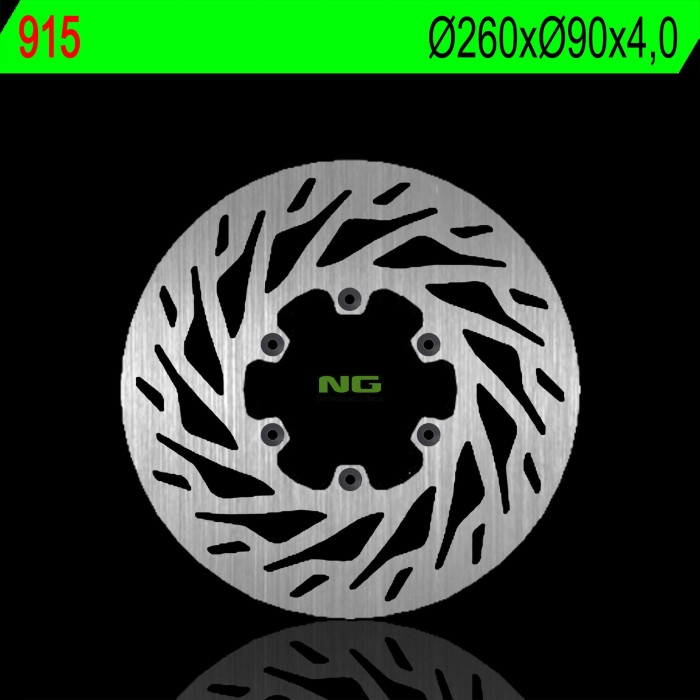 NG brake disc front RIEJU RR 50 07-09, SMX 50 06, TANGO 250 08-11 (260X90X4,0mm) (6X6,5mm)