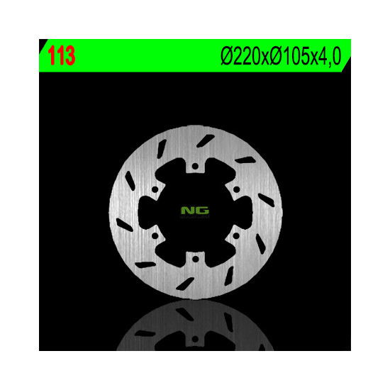 NG brake disc front / rear BENELLI / GILLERA / PIAGGIO 50 / 125 / 150 / 200 / 250 / 300 (220X105X4) (6X6,5mm)