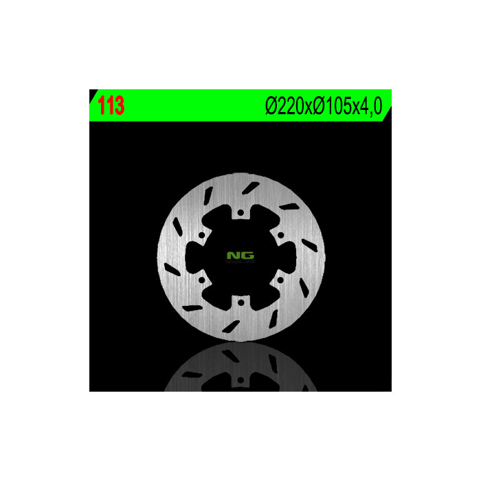 NG brake disc front / rear BENELLI / GILLERA / PIAGGIO 50 / 125 / 150 / 200 / 250 / 300 (220X105X4) (6X6,5mm)