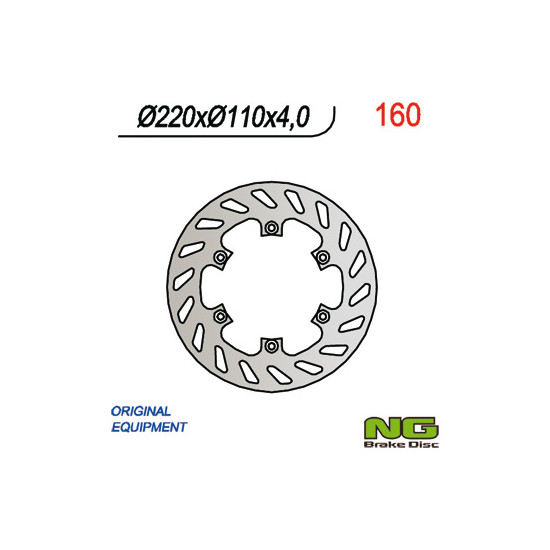 NG brake disc rear APRILIA / BETA (220x110x4)