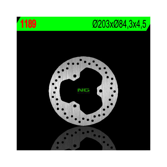NG brake disc rear YAMAHA TRICKER 250 '05-'07 (203X84,3X4,5) (3X10,5mm)