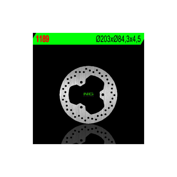 NG brake disc rear YAMAHA TRICKER 250 '05-'07 (203X84,3X4,5) (3X10,5mm)