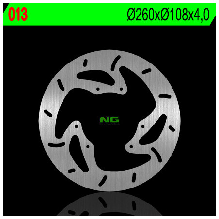 NG brake disc front GAS GAS HALLEY 125 / 450 '08-09, RIEJU MARATHON 125 '08-18, MRT / MRX / SMX 50 / 125 (260x108x4mm) (6