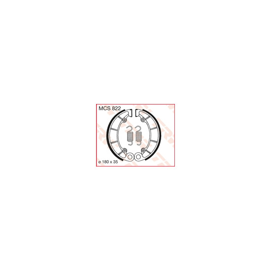 TRW LUCAS drum brake pads (180X35mm) (H343)