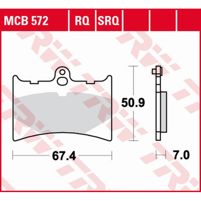 TRW LUCAS ZF brake pads KH126 SINTER TRACK APRILIA AF-1 125 '89-'92, RS 125 '92-'04, AF-1 250 '90-, BENELLI CHRONO / CX