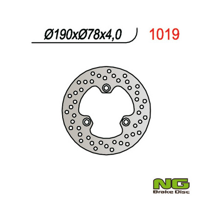 NG brake disc rear SUZUKI LTR 450 '06-'09 (190X78X4)