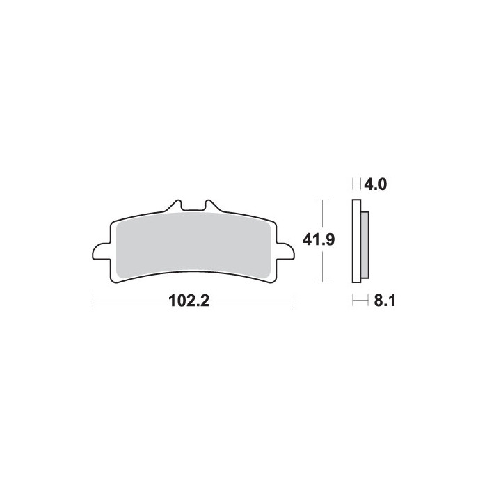 SBS brake pads KH447 EVO SINTER gold color front