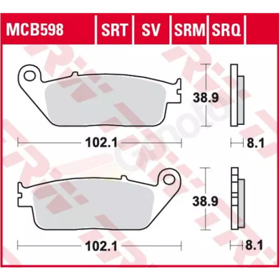 TRW LUCAS brake pads KH142 SINTER RACING (PERFORMANCE) BMW C-EVOLUTION 14-, C 650 11-, SUZUKI BURGMAN 650 04- front