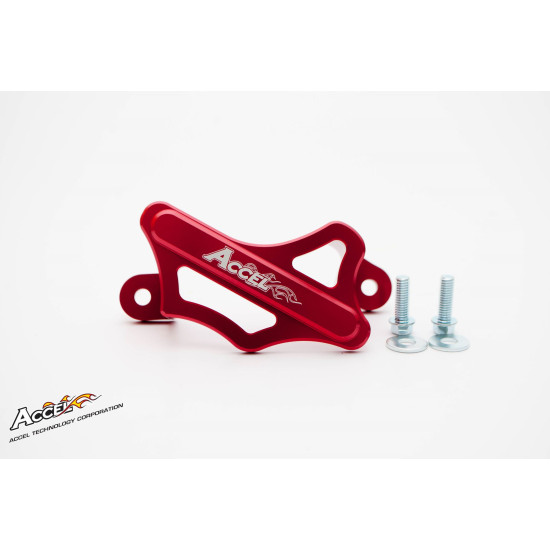 ACCEL brake caliper guard (rear) HONDA CR / CRF '02-'16, aluminum, color red