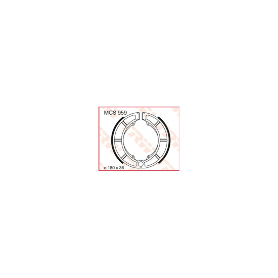 TRW LUCAS drum brake pads (180X36mm) (S626)