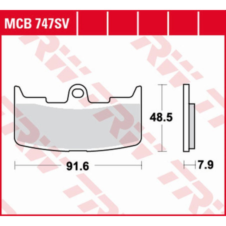 TRW LUCAS ZF brake pads KH345 SINTER STREET BUELL XB-9R FIREBOLT '02-'07, XB-9S / SX LIGHTNING '03-'10, XB-12S / R / X /