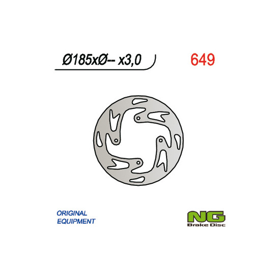 NG brake disc front GAS GAS TXT 50 (04-09), 80 (04-08), 125 / 250 (03) (185X-X3)