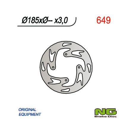 NG brake disc front GAS GAS TXT 50 (04-09), 80 (04-08), 125 / 250 (03) (185X-X3)