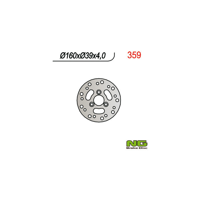 NG brake disc front HONDA SFX 50 (160x39x4)