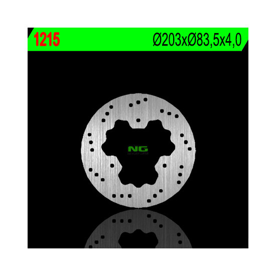 NG brake disc rear POLARIS TRAIL BLAZER 250 / 330 TRAIL BOSS 330 '05-'13, SCRAMBLER 500 '05-'09 (203X83.5X4) (3X8.5mm)