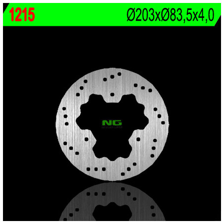 NG brake disc rear POLARIS TRAIL BLAZER 250 / 330 TRAIL BOSS 330 '05-'13, SCRAMBLER 500 '05-'09 (203X83.5X4) (3X8.5mm)