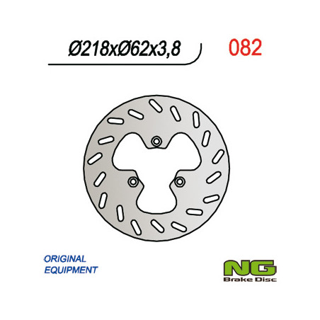 NG brake disc rear YAMAHA DT 50 R / SM, XT 125 X (218x62x3.5)