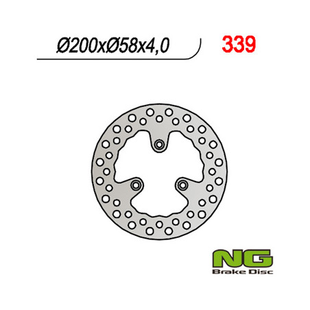 NG brake disc front MALAGUTI 50 CIAK / F12 (200x58x4)