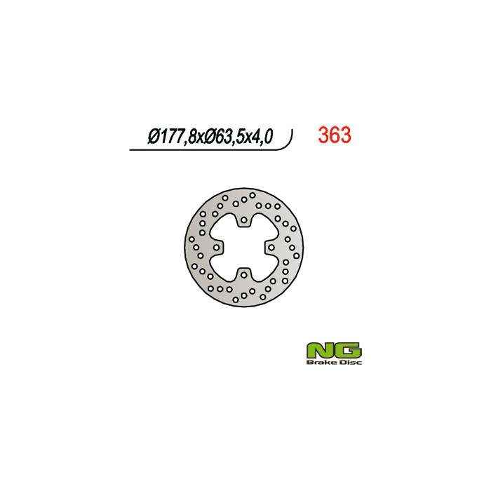 NG brake disc front POLARIS PREDATOR 500 (178x63x4)