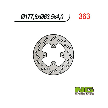 NG brake disc front POLARIS PREDATOR 500 (178x63x4)