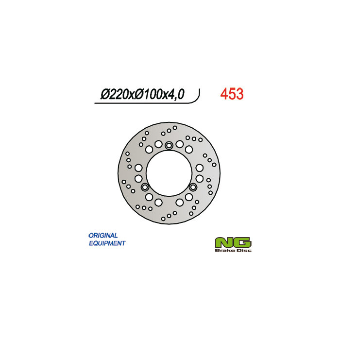 NG brake disc front SUZUKI BURGMAN 125 / 250 02-05 (220X100X4) 3 holes SR.10,5