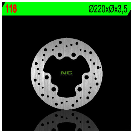 NG brake disc front SUZUKI RMX 50 '97-'02 (220X3,5) (6X15,5mm)