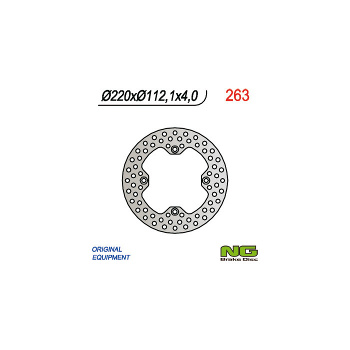 NG brake disc rear HUSQVARNA CR / WR / TE / TC (220x112x4)