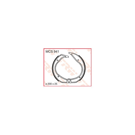 TRW LUCAS drum brake pads (200X25mm) (861)