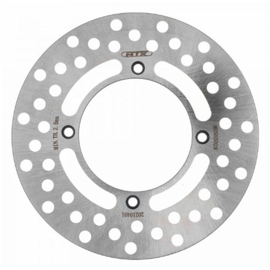 MTX brake disc rear KAWASAKI KX 80 / 100 '88-'01, SUZUKI RM 80 '90-'01, RM 85 '02-'04 (184X84X3mm) (4X6.5mm)