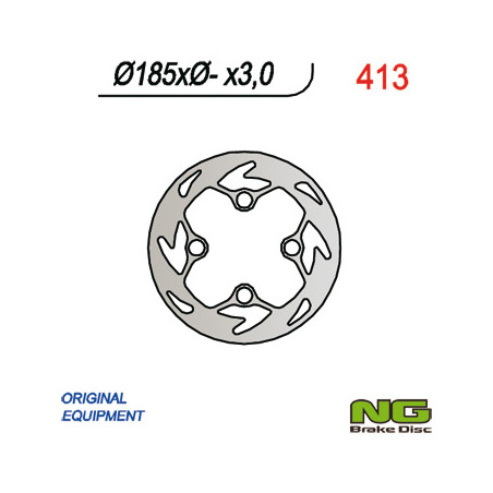 NG brake disc front GAS GAS 125 / 200 / 250 TXT (185x-x3)