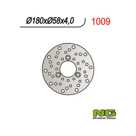 NG brake disc front KYMCO QUAD KXR / MXU 250, MAXXER / MXU 300 (180X58X4) left - replaced NG1011