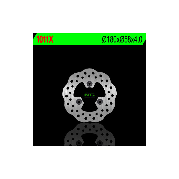 NG brake disc front KYMCO QUAD KXR / MXU 250, MAXXER / MXU 300 (180X58X4) right WAVE - replaced NG1011X