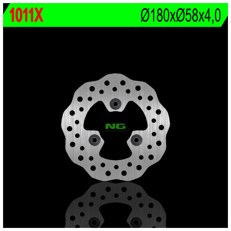 NG brake disc front KYMCO QUAD KXR / MXU 250, MAXXER / MXU 300 (180X58X4) right WAVE - replaced NG1011X
