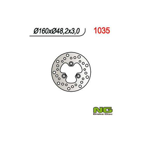 NG brake disc front SUZUKI LTR 450 - replaced NG1020