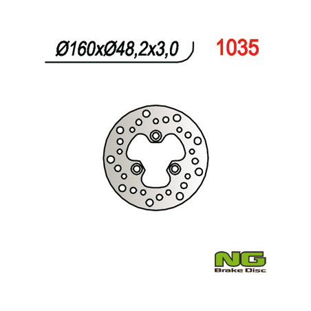 NG brake disc front SUZUKI LTR 450 - replaced NG1020
