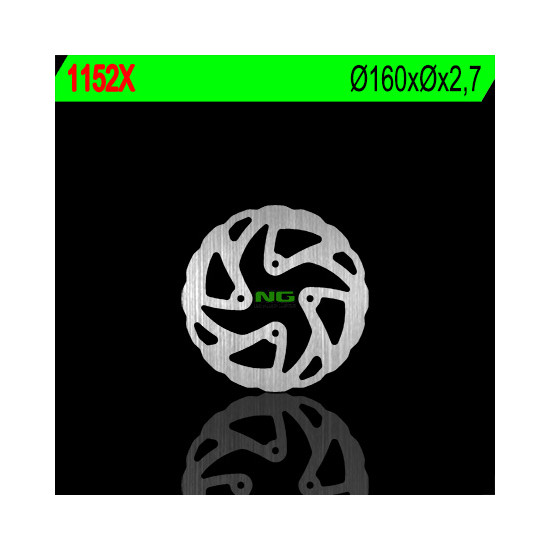 NG brake disc rear BETA 125 / 200 / 250 / 290 / 300 TRIAL (160X-X2,5) WAVE