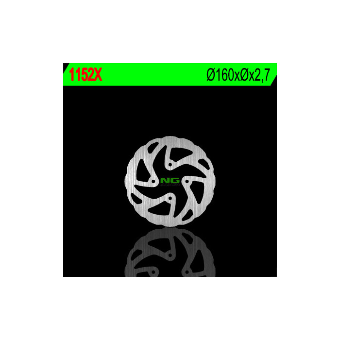 NG brake disc rear BETA 125 / 200 / 250 / 290 / 300 TRIAL (160X-X2,5) WAVE