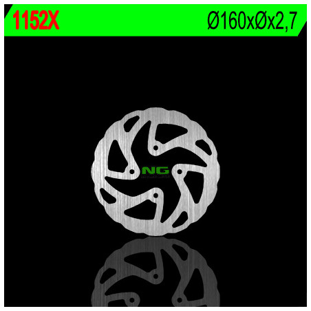 NG brake disc rear BETA 125 / 200 / 250 / 290 / 300 TRIAL (160X-X2,5) WAVE