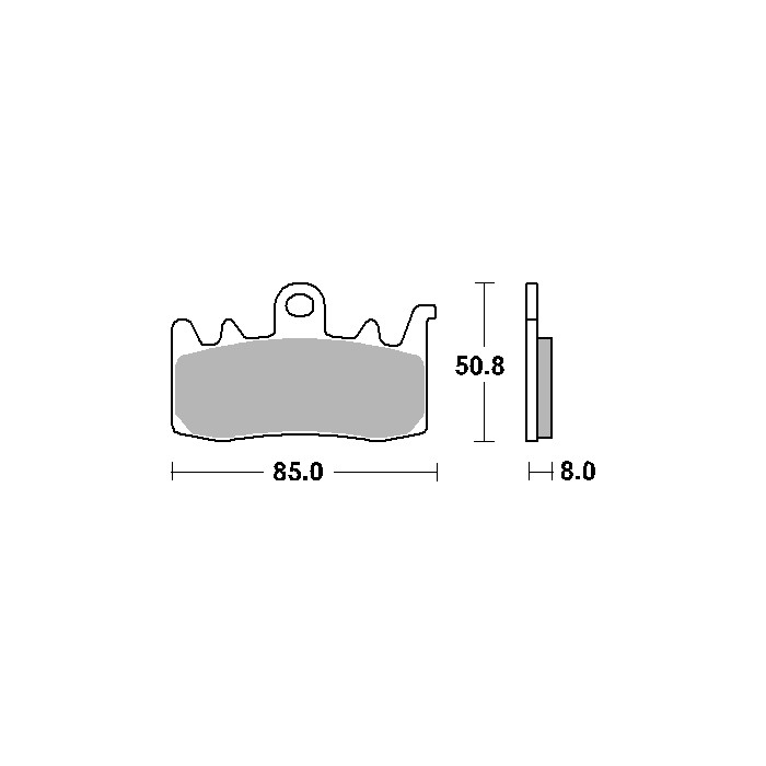 SBS brake pads KH630 EVO SINTER gold color suitable for: APRILIA, BMW, DUCATI front